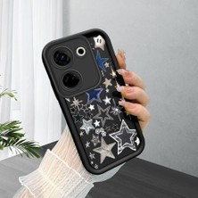 Ucuc Tecno Camon 20(CK6N) Uyumlu Siyah Silikon Kılıf Darbeye Dayanıklı Kamera Korumalı