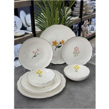 Acar Santago Porselen 24 Parça Yemek Takımı