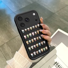 Ucuc iPhone 17 Pro Uyumlu Siyah Silikon Kılıf Darbeye Dayanıklı Kamera Korumalı