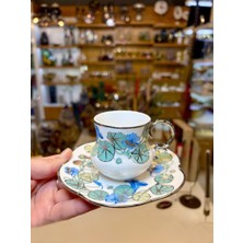 Acar Glacıa Mavi 6 Kişilik Türk Kahvesi Fincanı