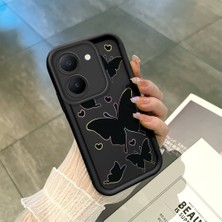 Ucuc Vivo Y27 5G/Y27S Uyumlu Siyah Silikon Kılıf Darbeye Dayanıklı Kamera Korumalı