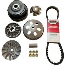 Wildcat 125 cc -Newlight 125 Varyatör ve Bando Kayış Ön Arka Debriyaj Komple Aktarma Seti Arasmoto