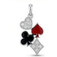 Winners Jewels Poker Dörtlü Kolye Ucu