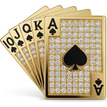 Winners Jewels Royal Flush Poker Kartı Broş
