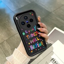 Ucuc Vivo X300 Uyumlu Siyah Silikon Kılıf Darbeye Dayanıklı Kamera Korumalı