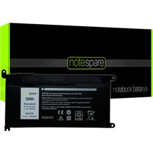 Notespare Dell ile Uyumlu 03CRH3, 03F7Y, 05K9CP, 08YPRW, 0jhxp, 0T2JX4 Notebook Batarya Pil