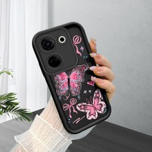 Ucuc Tecno Camon 20(CK6N) Uyumlu Siyah Silikon Kılıf Darbeye Dayanıklı Kamera Korumalı