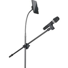 CHESTER Profesyonel Telefon Tutuculu Mikrofon Sehpası Youtuber Podcast Canlı Yayın Standı