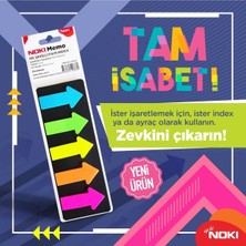 Noki Ok Şekilli Şeffaf Film Index (5 Renk x 20 Yaprak)