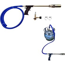 Mestore Hortumlu Lpg Pürmüz Alev Tabancası Ayarlanabilir Alev Gücü Mangal Kamp ve Lehimleme Kullanımı