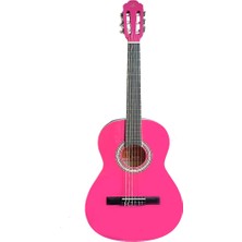 Barcelona Lc 3600 Pk Pembe 3/4 Junior Boy Klasik Gitar 11-13 Yaş Için (Kılıf ve Pena Hediyeli)