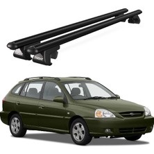 Today Auto Venüs Kia Rio Station Wagon (2000-2005) Uyumlu Siyah Ara Atkı Port Bagaj Tavan Barı