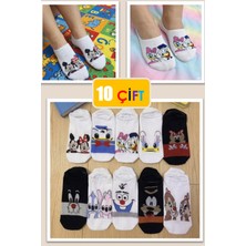 Yasyas 10 Çift Eğlenceli Sevimli Karakterler Kadın Çorap Seti (Extra Soft)