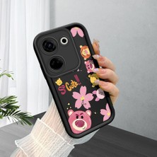 Ucuc Tecno Camon 20(CK6N) Uyumlu Siyah Silikon Kılıf Darbeye Dayanıklı Kamera Korumalı