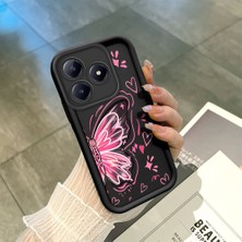 Ucuc Realme C63 4G/C61 Uyumlu Siyah Silikon Kılıf Darbeye Dayanıklı Kamera Korumalı