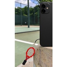 Seard Miyuki Boncuk El Yapımı Tenis Raketi Telefon Çarmı - Charm 2