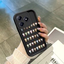 Ucuc Realme C63 4G/C61 Uyumlu Siyah Silikon Kılıf Darbeye Dayanıklı Kamera Korumalı