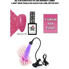 Ellea Nail Akrobat Lamba ve Disco Gece Parlayan Kalıcı Oje 15 ml