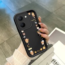 Ucuc Vivo Y27 5G/Y27S Uyumlu Siyah Silikon Kılıf Darbeye Dayanıklı Kamera Korumalı