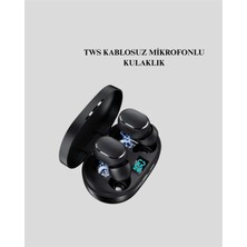 Tws Bluetooth Kulaklık Kulak Içi Kablosuz Dijital Göstergeli Çağrı Cevaplayabilen Nemere