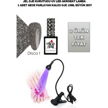 Ellea Nail Akrobat Lamba ve Disco Gece Parlayan Kalıcı Oje 15 ml