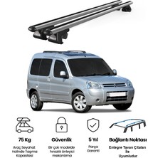 Today Auto Venüs Citroen Berlingo (2003-2007) Uyumlu Gri Ara Atkı Port Bagaj Tavan Barı