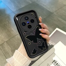 Ucuc Vivo X300 Uyumlu Siyah Silikon Kılıf Darbeye Dayanıklı Kamera Korumalı