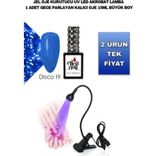 Ellea Nail Akrobat Lamba ve Disco Gece Parlayan Kalıcı Oje 15 ml