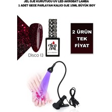 Ellea Nail Akrobat Lamba ve Disco Gece Parlayan Kalıcı Oje 15 ml