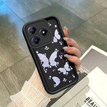 Ucuc Realme C63 4G/C61 Uyumlu Siyah Silikon Kılıf Darbeye Dayanıklı Kamera Korumalı
