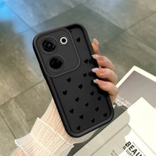 Ucuc Tecno Camon 20 Pro 4G(CK7N) Uyumlu Siyah Silikon Kılıf Darbeye Dayanıklı Kamera Korumalı