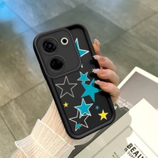 Ucuc Tecno Camon 20(CK6N) Uyumlu Siyah Silikon Kılıf Darbeye Dayanıklı Kamera Korumalı