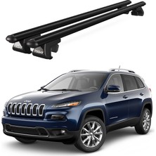 Today Auto Venüs Jeep Cherokee (2014-2023) Uyumlu Siyah Ara Atkı Port Bagaj Tavan Barı