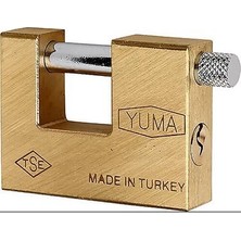 Go İthalat Geniş - Sarı Kayar Milli Pimli Kilit 80MM (784)