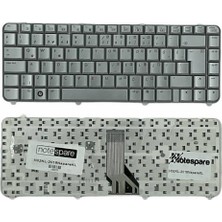 Notespare Hp ile Uyumlu Pavilion DV5-1220ET, DV5-1225ET, DV5-1230ET, DV5-1235ET Notebook Klavye Gümüş Gri Tr