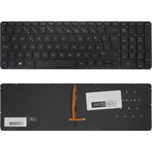 Notespare Hp Uyumlu Pavilion 17-F200NT (L0F79EA), 17-F200NT (L0F79EA) KLAVYE Tr Işıklı Siyah