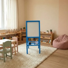 Drn Kids ve Eğitim Mavi Renk  Katlanabilir Yazı Tahtası