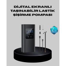 Taşınabilir 80W Kablosuz Lastik Şişirme Pompası Dijital Ekranlı Nemere