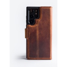 Zawa Samsung S25 Ultra Uyumlu El Yapımı Hakiki Deri Kılıf – Telefon Kılıfı, Koruyucu Classiccase