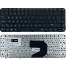 Notespare Hp ile Uyumlu Pavilion G6-1010ST (LK990EA), G6-1015ET (LK995EA) Notebook Klavye Siyah Tr