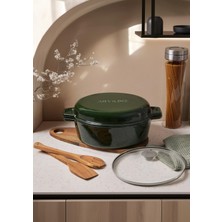 Aryıldız Duo Techniq Iron Döküm Derin Tencere Fesleğen 28CM