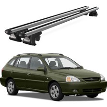 Today Auto Venüs Kia Rio Station Wagon (2000-2005) Uyumlu Gri Ara Atkı Port Bagaj Tavan Barı