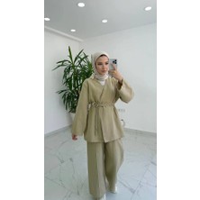 Ketche Kemer Detaylı Tesettür Ikili Takım