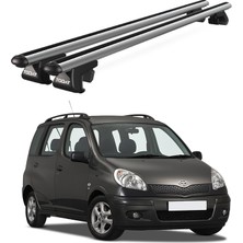 Today Auto Venüs Toyota Yaris Verso (1999-2005) Uyumlu Gri Ara Atkı Port Bagaj Tavan Barı