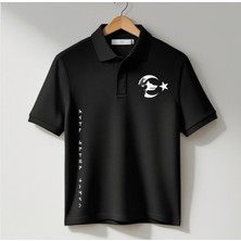Türk Boyu Tanrı Türk'ü Korusun Yazılı (Polo Yaka T-Shirt )