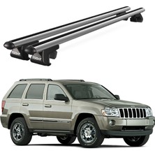 Today Auto Venüs Jeep Grand Cherokee Limited (2005-2010) Uyumlu Gri Ara Atkı Port Bagaj Tavan Barı