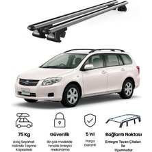 Today Auto Venüs Toyota Corolla Fielder (2006-2013) Uyumlu Gri Ara Atkı Port Bagaj Tavan Barı