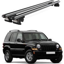 Today Auto Venüs Jeep Cherokee Sport (2007-2011) Uyumlu Gri Ara Atkı Port Bagaj Tavan Barı