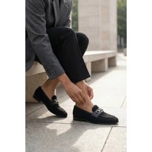 Stilbagshoes Maria Triko Toka Detaylı Kadın Ayakkabı Siyah