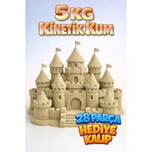 Kinetic Sand 5 kg Kinetik Kum ve 28 Parça Kum Kalıbı Hediye - Eğitici ve Öğretici Oyun Kumu